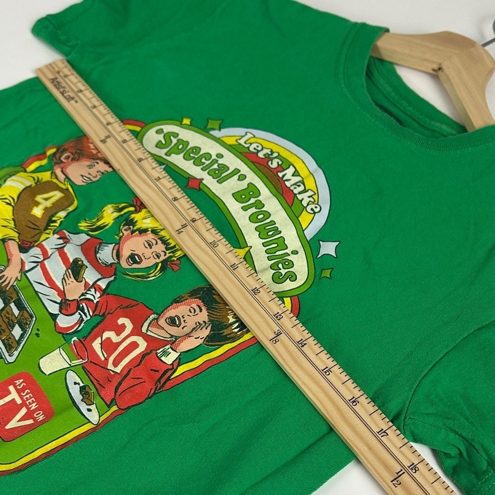 Steven Rhodes Let's Make Special Brownies T-Shirt - Green, Size Small - Picture 7 of 8